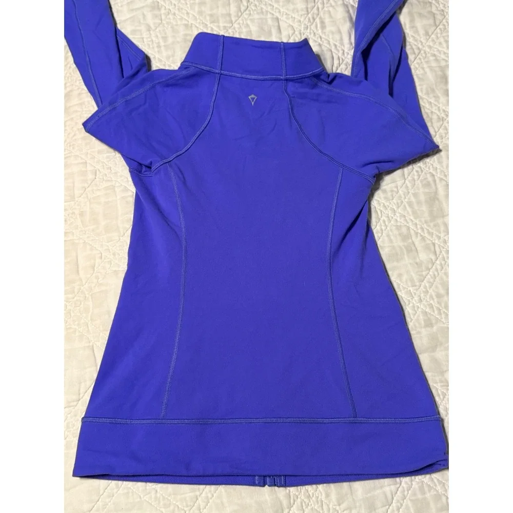 Ivivva Lululemon Girls Purple Geometric Print Full Zip Athletic Jacket Size 12